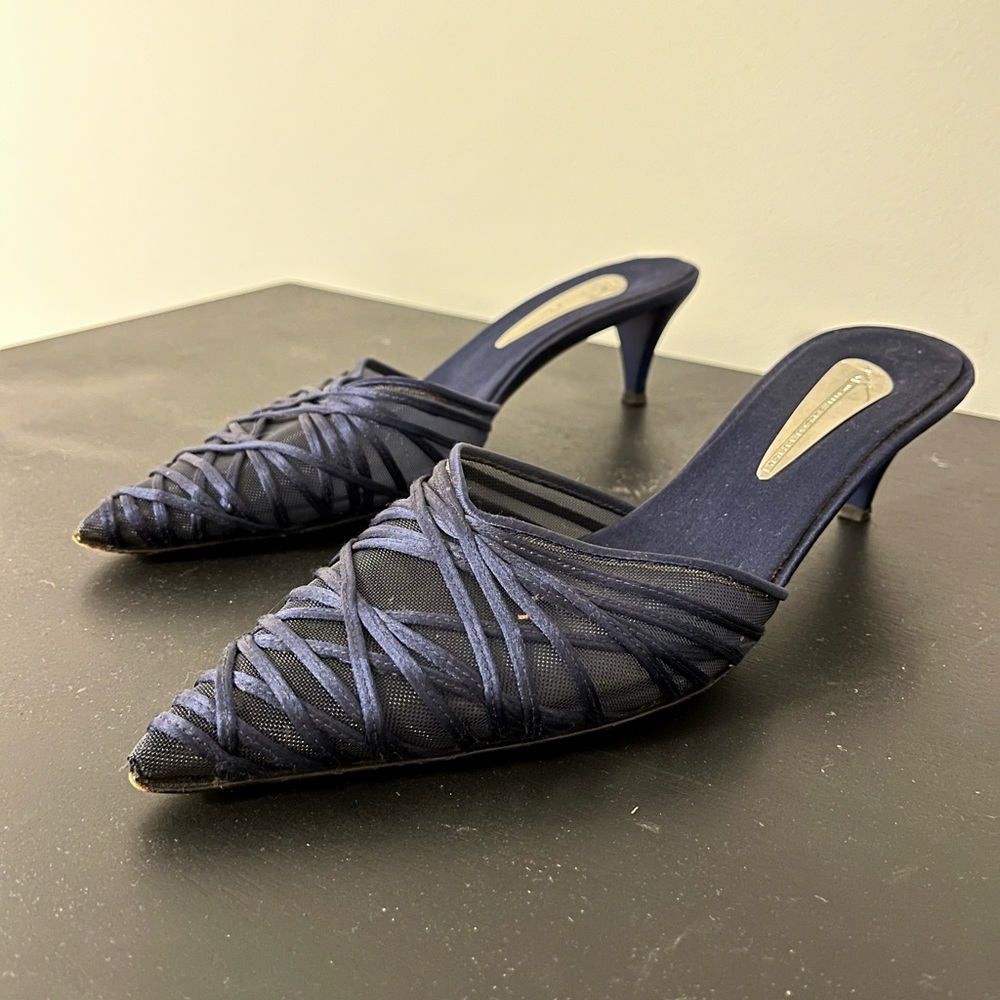 Vintage Giuseppe Zanotti Vicini heels, size 38.5, navy